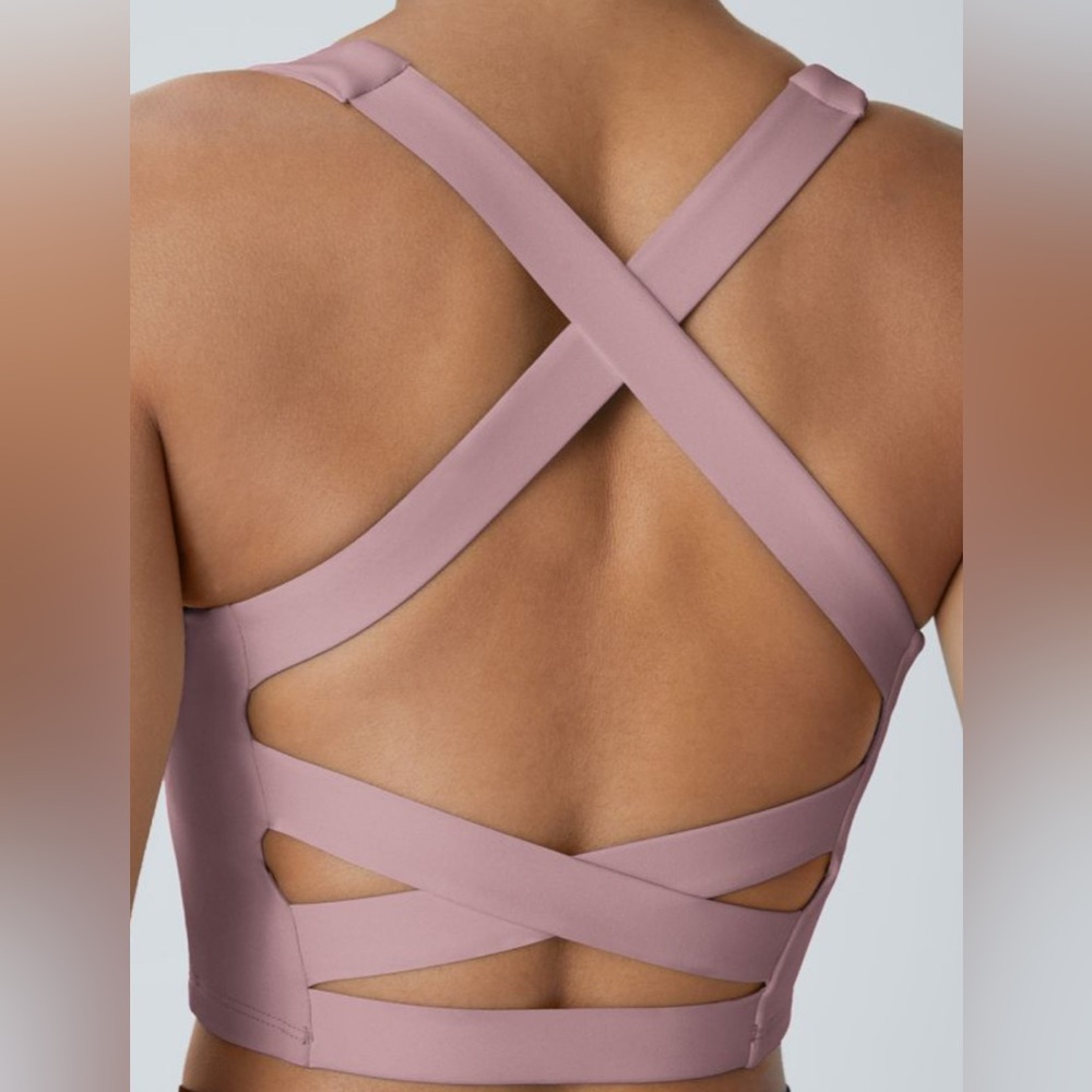 Women's Mauve Sports Bra - Picture 5 of 5